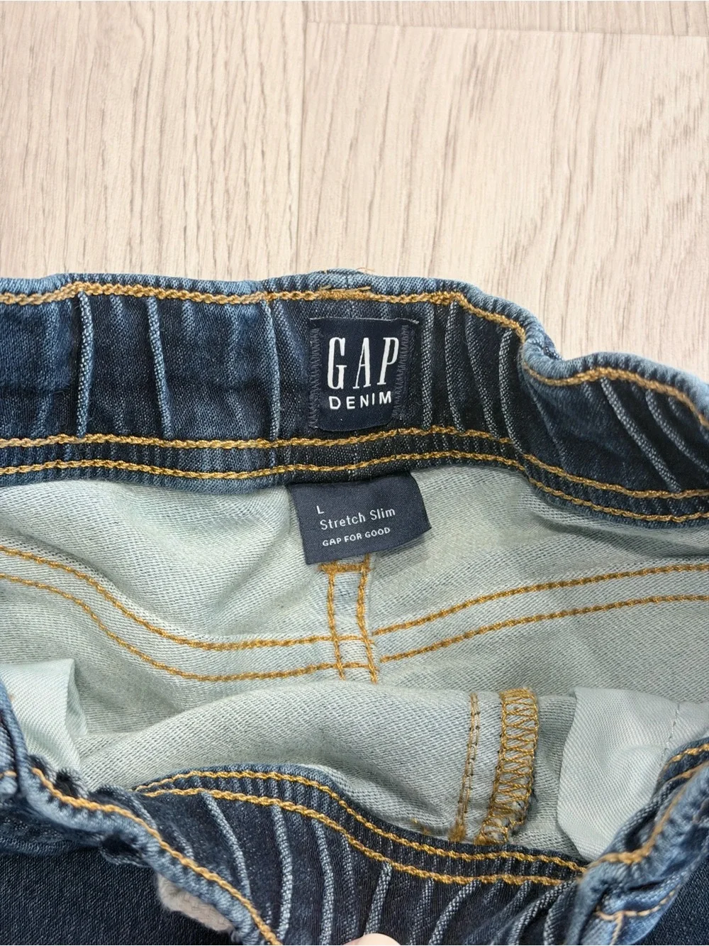 GAP Kids Dark Blue Elastic Waist Jeans (L)